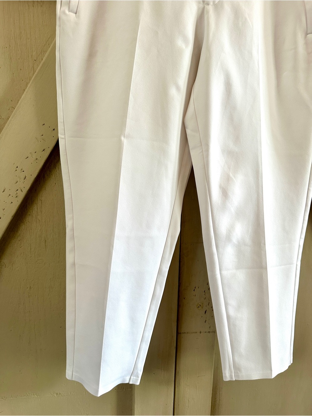 Athleta Endless High Rise Ankle Pants White Petite 12P Stretch Pull On - Picture 5 of 9